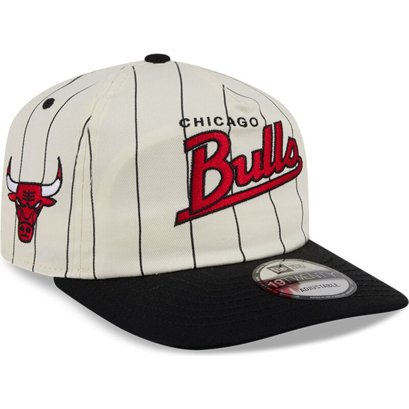 kasketter-buet-beige-snapback-19twenty-pinstripe-fra-chicago-bulls-nba-af-new-era