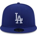 kasketter-flad-bla-tilpasset-59fifty-rhinstone-badge-fra-los-angeles-dodgers-mlb-af-new-era
