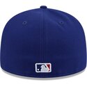 kasketter-flad-bla-tilpasset-59fifty-rhinstone-badge-fra-los-angeles-dodgers-mlb-af-new-era