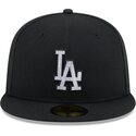 kasketter-flad-sort-tilpasset-59fifty-rhinestone-fra-los-angeles-dodgers-mlb-af-new-era