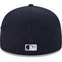 kasketter-flad-marinebla-tilpasset-59fifty-side-script-fra-new-york-yankees-mlb-af-new-era