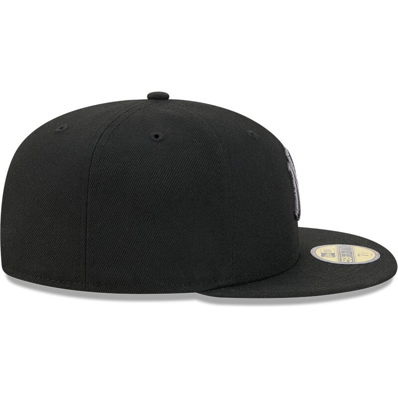kasketter-flad-sort-tilpasset-59fifty-side-script-fra-new-york-yankees-mlb-af-new-era