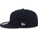 kasketter-flad-marinebla-tilpasset-59fifty-rhinestone-badge-fra-new-york-yankees-mlb-af-new-era