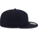 kasketter-flad-marinebla-tilpasset-59fifty-rhinestone-badge-fra-new-york-yankees-mlb-af-new-era