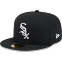 kasketter-flad-sort-tilpasset-59fifty-rhinestone-badge-fra-chicago-white-sox-mlb-af-new-era