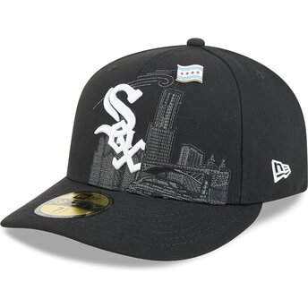 Kasketter buet sort tilpasset 59FIFTY Pin NA Lifestyle F1 fra Chicago White Sox MLB af New Era