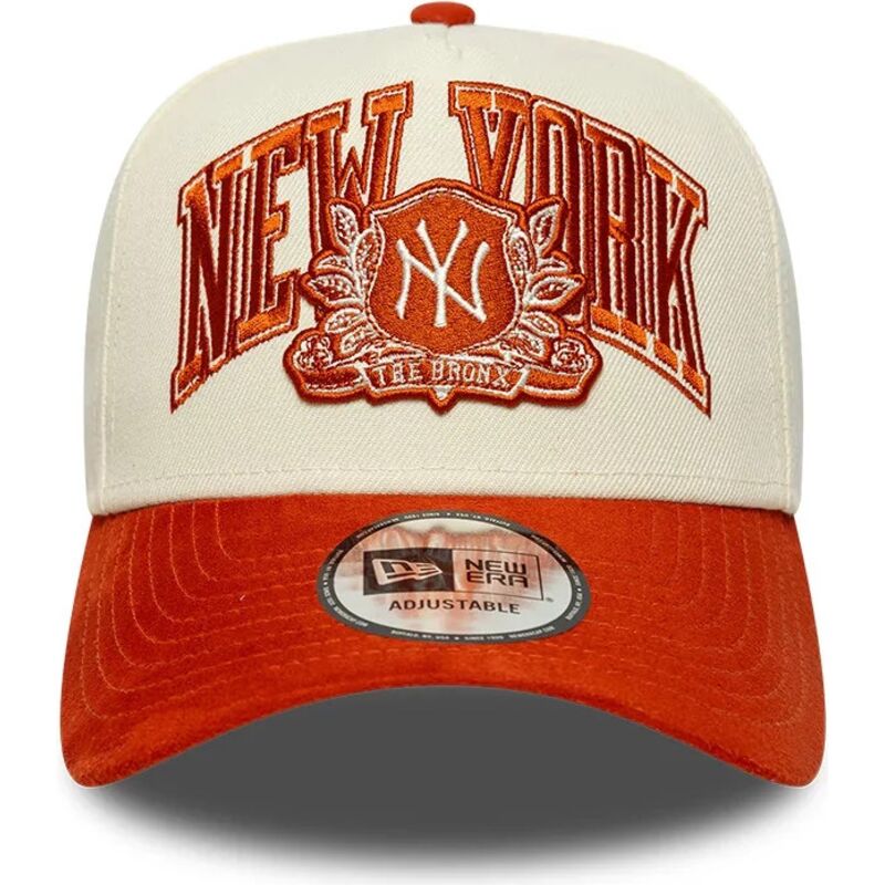 kasketter-buet-beige-snapback-e-frame-wordmark-suede-fra-new-york-yankees-mlb-af-new-era