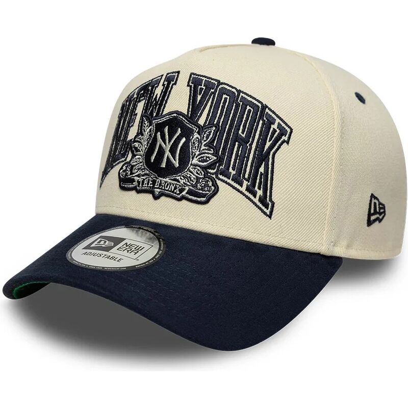 kasketter-buet-beige-snapback-e-frame-wordmark-suede-fra-new-york-yankees-mlb-af-new-era