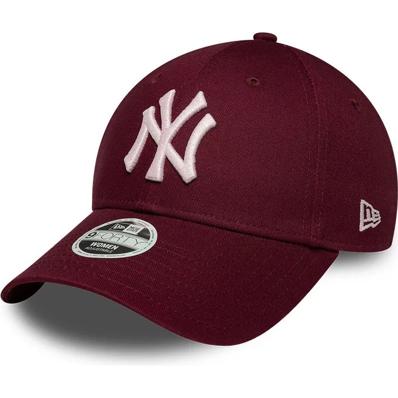 kasketter-buet-rod-justerbar-rem-rosa-9forty-metallic-fra-new-york-yankees-mlb-af-new-era
