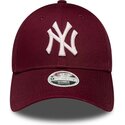 kasketter-buet-rod-justerbar-rem-rosa-9forty-metallic-fra-new-york-yankees-mlb-af-new-era