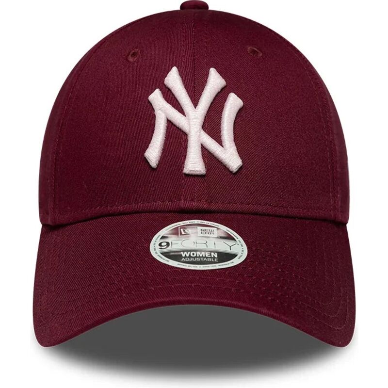 kasketter-buet-rod-justerbar-rem-rosa-9forty-metallic-fra-new-york-yankees-mlb-af-new-era