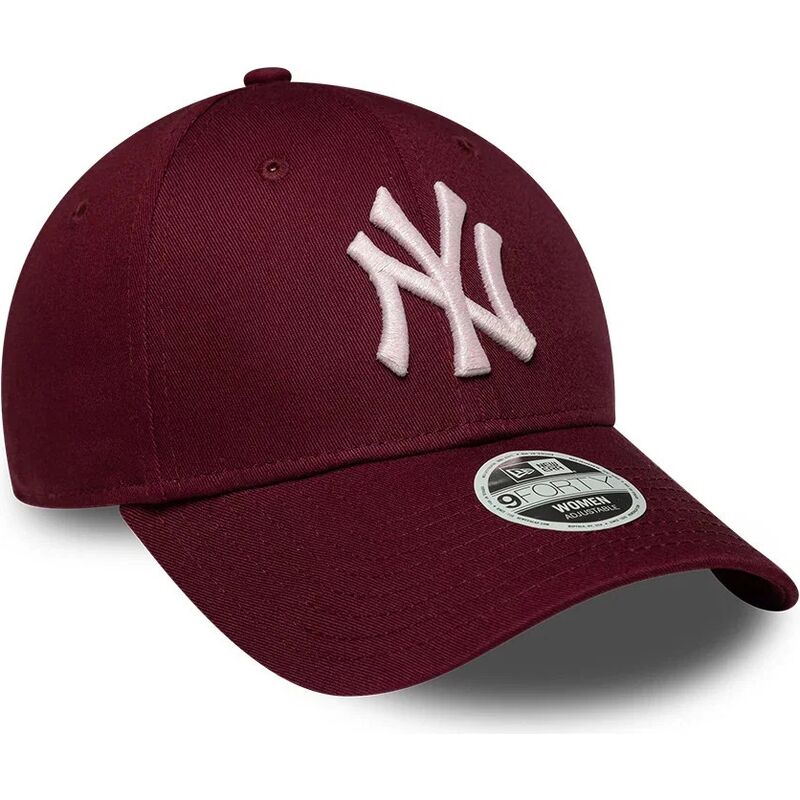 kasketter-buet-rod-justerbar-rem-rosa-9forty-metallic-fra-new-york-yankees-mlb-af-new-era