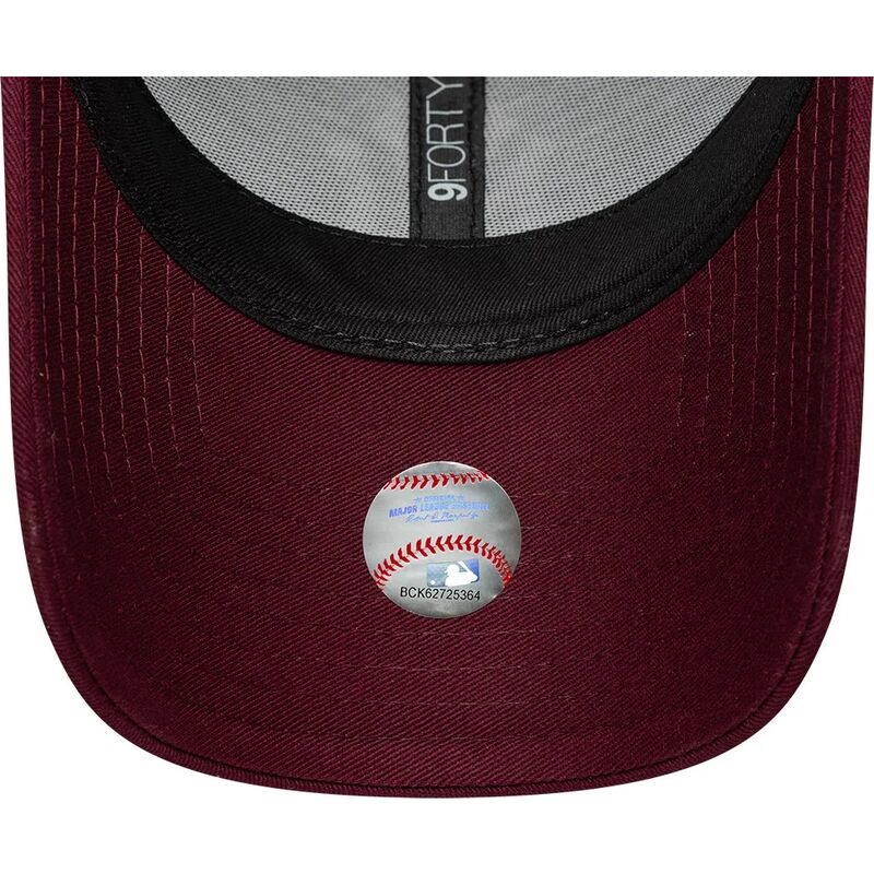 kasketter-buet-rod-justerbar-rem-rosa-9forty-metallic-fra-new-york-yankees-mlb-af-new-era