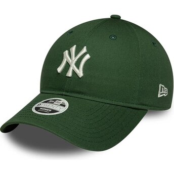 Kasketter buet grøn justerbar rem 9TWENTY League Essential Midi fra New York Yankees MLB af New Era