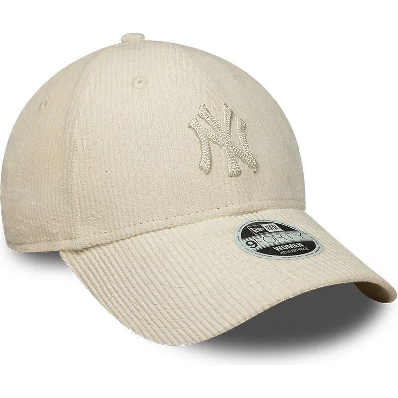 kasketter-buet-beige-justerbar-rem-9forty-cord-fra-new-york-yankees-mlb-af-new-era