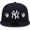 kasketter-flad-marinebla-tilpasset-59fifty-spike-lee-gloves-fra-new-york-yankees-mlb-af-new-era