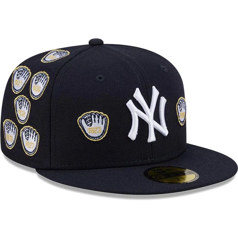 kasketter-flad-marinebla-tilpasset-59fifty-spike-lee-gloves-fra-new-york-yankees-mlb-af-new-era