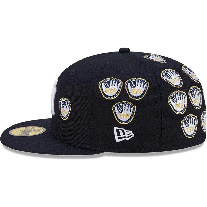 kasketter-flad-marinebla-tilpasset-59fifty-spike-lee-gloves-fra-new-york-yankees-mlb-af-new-era