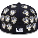 kasketter-flad-marinebla-tilpasset-59fifty-spike-lee-gloves-fra-new-york-yankees-mlb-af-new-era