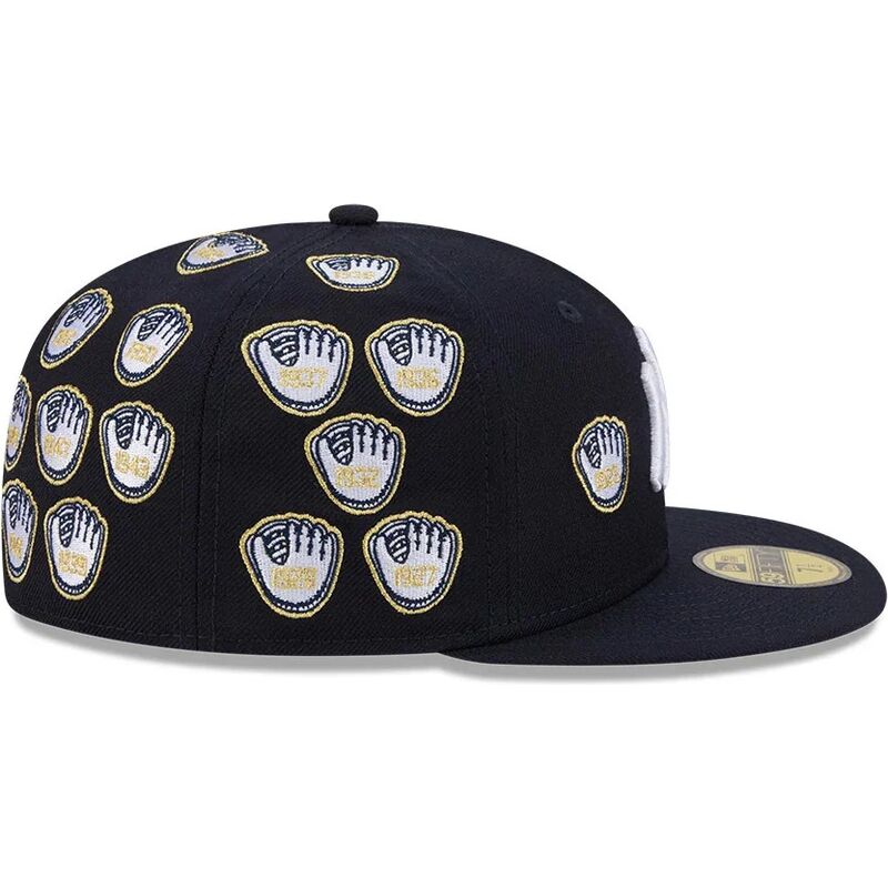 kasketter-flad-marinebla-tilpasset-59fifty-spike-lee-gloves-fra-new-york-yankees-mlb-af-new-era