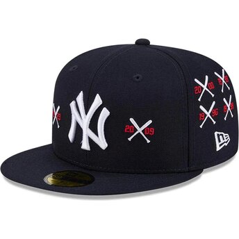 Kasketter flad marineblå tilpasset 59FIFTY Spike Lee Crossed Bats fra New York Yankees MLB af New Era