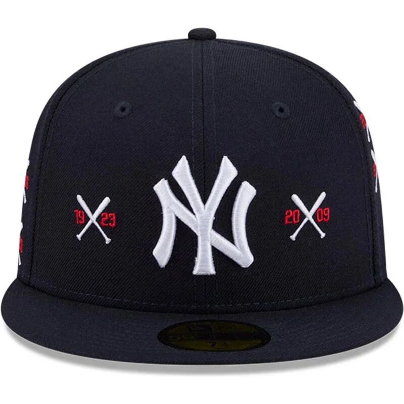 kasketter-flad-marinebla-tilpasset-59fifty-spike-lee-crossed-bats-fra-new-york-yankees-mlb-af-new-era
