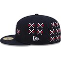 kasketter-flad-marinebla-tilpasset-59fifty-spike-lee-crossed-bats-fra-new-york-yankees-mlb-af-new-era