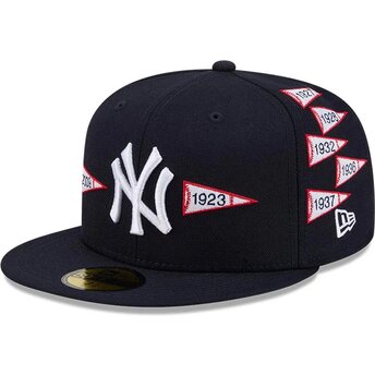 Kasketter flad marineblå tilpasset 59FIFTY Spike Lee Flags fra New York Yankees MLB af New Era