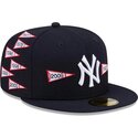 kasketter-flad-marinebla-tilpasset-59fifty-spike-lee-flags-fra-new-york-yankees-mlb-af-new-era
