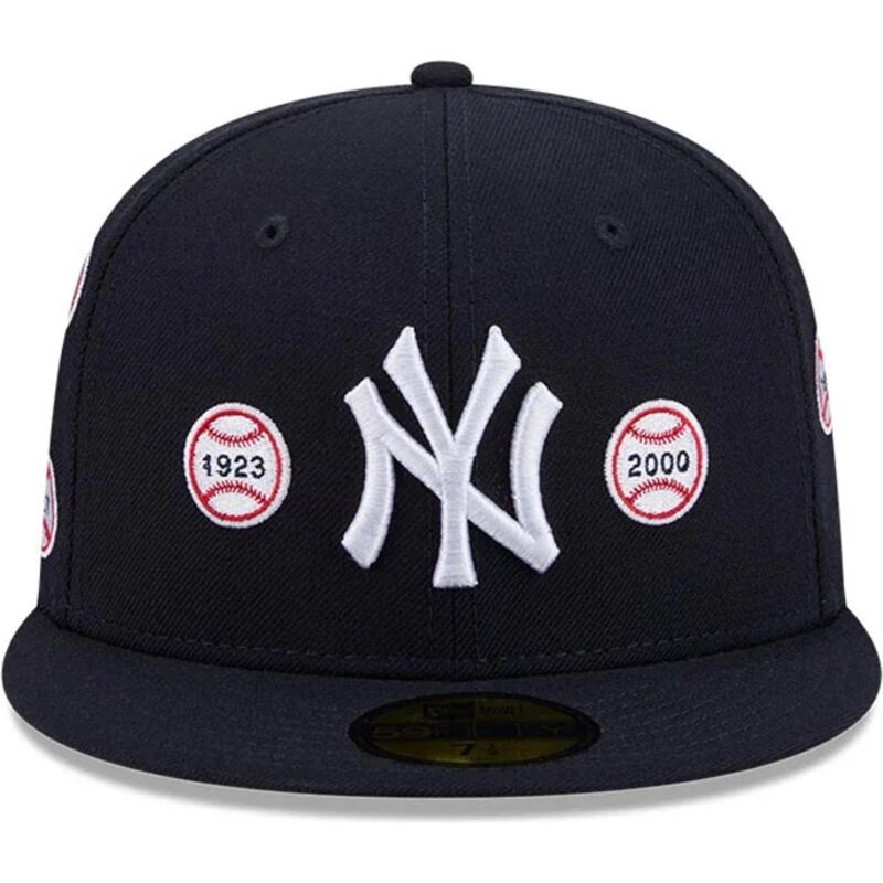 kasketter-flad-marinebla-tilpasset-59fifty-spike-lee-patches-fra-new-york-yankees-mlb-af-new-era