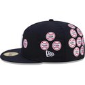kasketter-flad-marinebla-tilpasset-59fifty-spike-lee-patches-fra-new-york-yankees-mlb-af-new-era