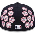 kasketter-flad-marinebla-tilpasset-59fifty-spike-lee-patches-fra-new-york-yankees-mlb-af-new-era