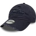 kasketter-buet-marinebla-justerbar-rem-9twenty-distress-wordmark-fra-new-york-yankees-mlb-af-new-era