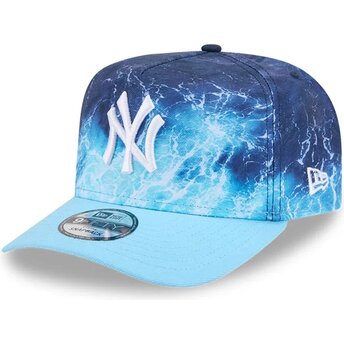 Kasketter buet blå snapback 9FIFTY A Frame Deep Water fra New York Yankees MLB af New Era