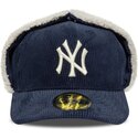 kasketter-buet-marinebla-tilpasset-59fifty-cord-dog-ear-fra-new-york-yankees-mlb-af-new-era