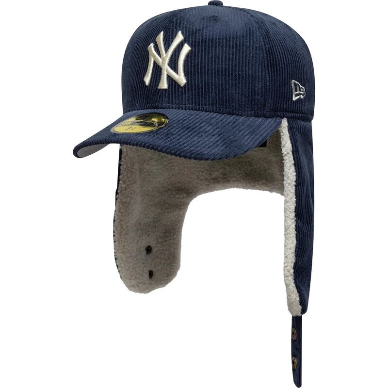 kasketter-buet-marinebla-tilpasset-59fifty-cord-dog-ear-fra-new-york-yankees-mlb-af-new-era