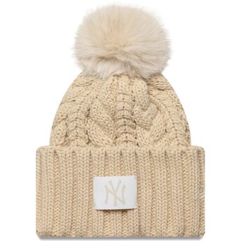 Huer pompon beige til barn Cable fra New York Yankees MLB af New Era