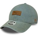 kasketter-buet-bla-justerbar-rem-9twenty-denim-fra-los-angeles-dodgers-mlb-af-new-era