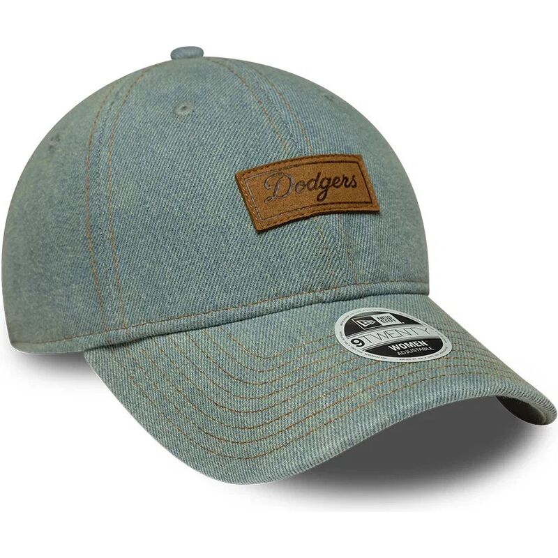 kasketter-buet-bla-justerbar-rem-9twenty-denim-fra-los-angeles-dodgers-mlb-af-new-era