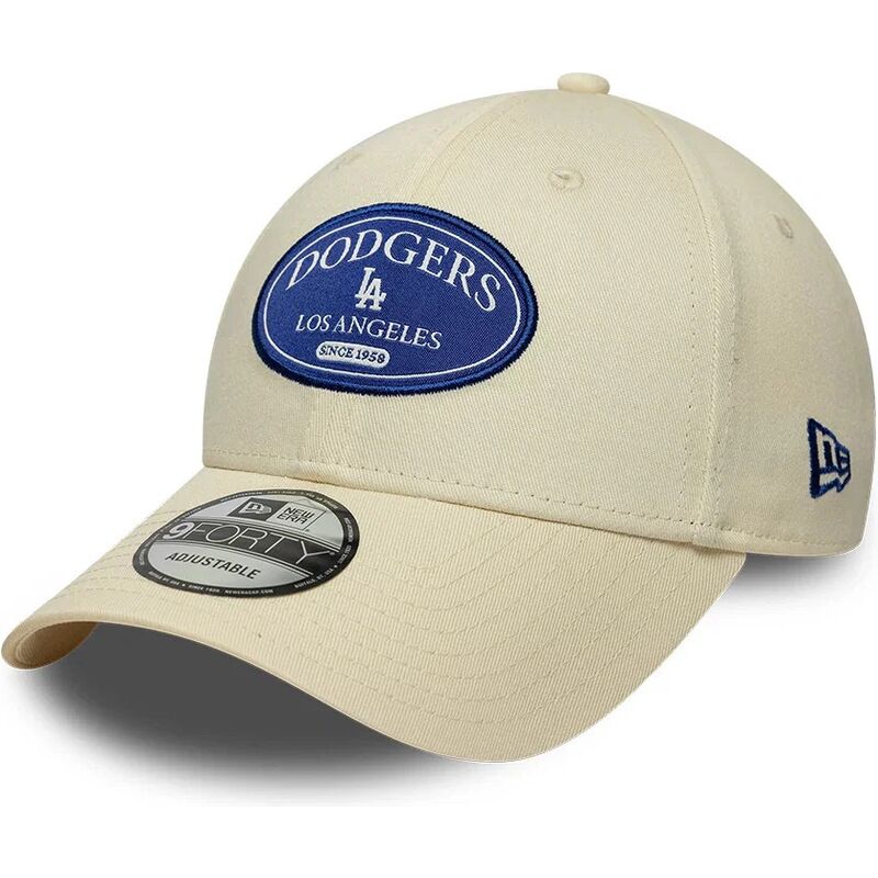 kasketter-buet-creme-justerbar-rem-9forty-patch-fra-los-angeles-dodgers-mlb-af-new-era kasketter-buet-creme-justerbar-rem-9forty-patch-fra-los-angeles-dodgers-mlb-af-new-era