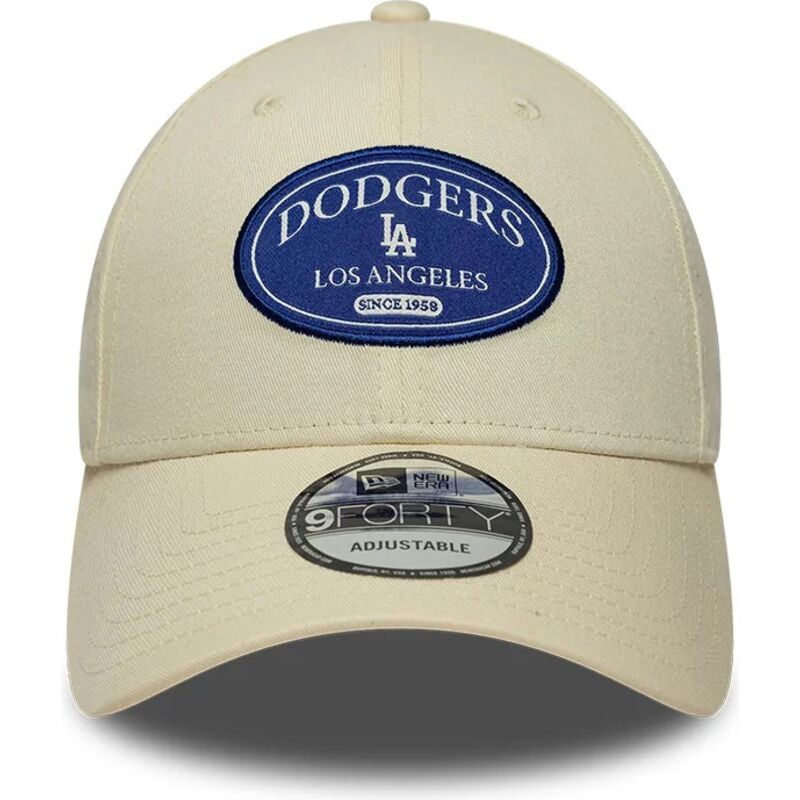 kasketter-buet-creme-justerbar-rem-9forty-patch-fra-los-angeles-dodgers-mlb-af-new-era kasketter-buet-creme-justerbar-rem-9forty-patch-fra-los-angeles-dodgers-mlb-af-new-era