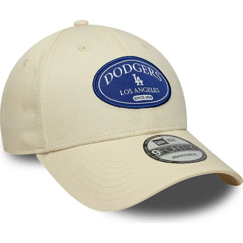 kasketter-buet-creme-justerbar-rem-9forty-patch-fra-los-angeles-dodgers-mlb-af-new-era kasketter-buet-creme-justerbar-rem-9forty-patch-fra-los-angeles-dodgers-mlb-af-new-era