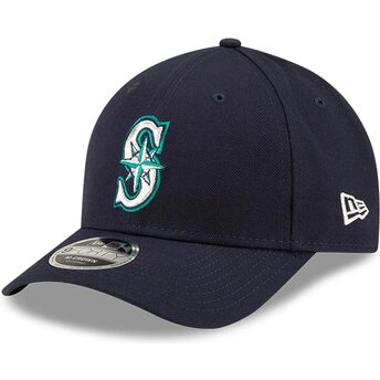 Kasketter buet marineblå snapback 9FORTY M-Crown Player Replica fra Seattle Mariners MLB af New Era