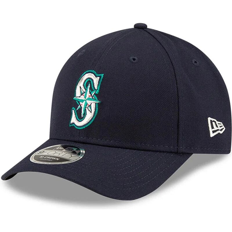 kasketter-buet-marinebla-snapback-9forty-m-crown-player-replica-fra-seattle-mariners-mlb-af-new-era