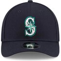 kasketter-buet-marinebla-snapback-9forty-m-crown-player-replica-fra-seattle-mariners-mlb-af-new-era