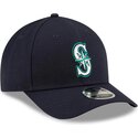 kasketter-buet-marinebla-snapback-9forty-m-crown-player-replica-fra-seattle-mariners-mlb-af-new-era