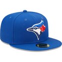 kasketter-flad-bla-tilpasset-59fifty-ac-perf-fra-toronto-blue-jays-mlb-af-new-era