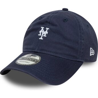 Kasketter buet marineblå justerbar rem 9TWENTY Washed Mini fra New York Mets MLB af New Era