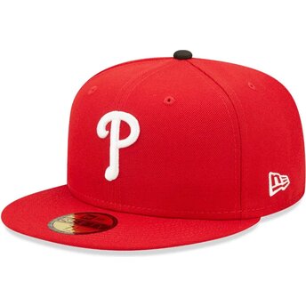 Kasketter flad rød tilpasset 59FIFTY AC Perf fra Philadelphia Phillies MLB af New Era