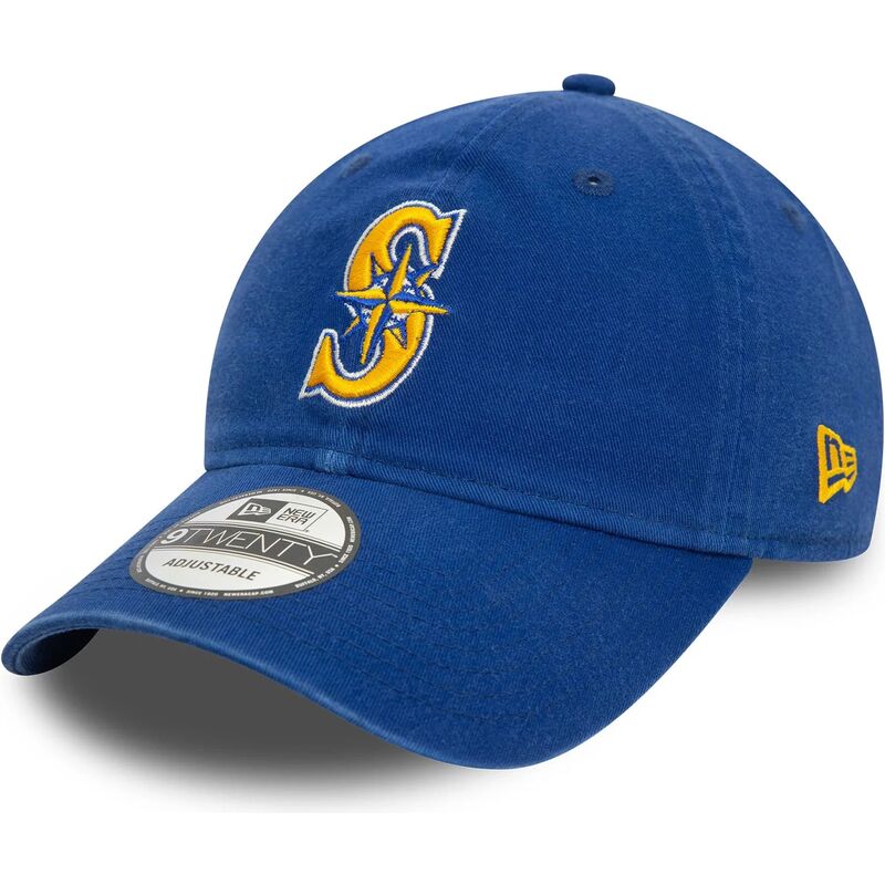 kasketter-buet-bla-justerbar-rem-9twenty-core-classic-fra-seattle-mariners-mlb-af-new-era